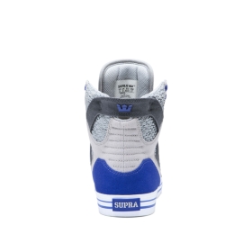 Supra Mens SKYTOP Lt Grey/Royal/white High Top Shoes | CA-33773